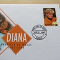 1998 Diana Princess of Wales Zambia 1000K Coin Cover - Mercury First Day Cover - Orange