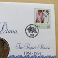 1998 Diana Princess of Wales Niue 1 Dollar Coin Cover - Mercury First Day Cover - 2 Dollar Stamp