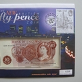 1997 The New British 50p Pence Coins 10 Shillings Banknote Coin Cover - UK First Day Covers