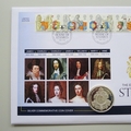 2014 The End of The House of Stuarts Silver 5 Pounds Coin Cover - Westminster First Day Covers