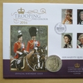 2016 Trooping The Colour HM QEII 1oz Silver Britannia Coin Cover - First Day Cover by Westminster
