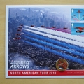 2019 Red Arrows North American Tour Silver Proof 2 Pounds Coin Cover - First Day Cover by Westminster