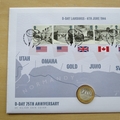 2019 D Day Landings 75th Anniversary Silver Proof 2 Pounds Coin Cover - First Day Cover by Westminster