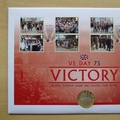 2020 VE Day Victory 75th Anniversary Silver Proof 2 Pounds Coin Cover - First Day Cover by Westminster