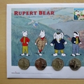 2020 Rupert Bear 100th Anniversary 50p Pence x5 Coin Cover - First Day Cover by Westminster