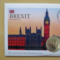 2020 Brexit 1oz Fine Silver Britannia Coin Cover - First Day Cover by Westminster