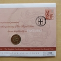 2003 The England One Pound Coin Anniversary 1 Pound Coin Cover - First Day Cover by Mercury