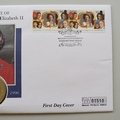 1996 HM QEII 70th Birthday 5 Pounds Coin Cover - Guernsey First Day Covers Mercury