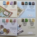 2004 - 2007 Patron Saints Day 1 Pound Coin Covers - First Day Cover Set by Royal Mail