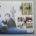 1997 75 Years of the BBC 2 Pounds Coin Cover - First Day Cover by Mercury Covers