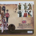 2007 British Army Uniforms 1 Crown Coin Cover - First Day Cover by Mercury