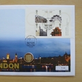 2008 London Handover From Beijing Olympic Games 1 Pound Coin Cover - First Day Cover Mercury