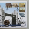 2002 London Bridges 1 Crown Coin Cover - First Day Cover by Mercury