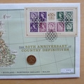 2008 The 50th Anniversary of Country Definitives 1 Pound Coin Cover - First Day Cover Mercury