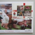 2003 England Rugby World Cup Champions 1 Pound Coin Cover - First Day Cover by Mercury