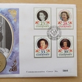 1993 HM QEII 40th Anniversary of Coronation 2 Pounds Coin Cover - Guernsey First Day Cover by Mercury