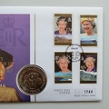 1996 HM QEII 70th Birthday 50p Pence Coin Cover - Falkland Islands First Day Covers