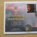 2019 Stephen Hawking 50p Pence Coin Cover - First Day Cover by Westminster