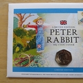 2020 Peter Rabbit 50p Pence Coin Cover - First Day Cover by Westminster