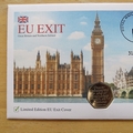 2020 EU Exit Brexit  50p Pence Coin Cover - First Day Covers Westminster