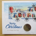 2018 Merry Christmas 5 Pounds Coin Cover - First Day Covers Westminster