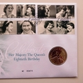 2006 HM The Queen 80th Birthday 5 Pounds Coin Cover - Royal Mail First Day Cover