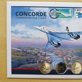 2019 Concorde 50th Anniversary 50p x3 Pence Coin Cover - First Day Cover Westminster