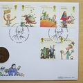 2012 Roald Dahl The Master Story Teller Half Penny Coin Cover - Benham First Day Cover