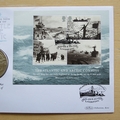 2013 The Battle of The Atlantic 70th Anniversary 1 Dollar Coin Cover - Benham First Day Cover