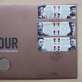 2006 For Valour 150th Anniversary of Victoria Cross 2x 50p Pence Coin Cover - UK First Day Cover