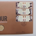 2006 For Valour 150th Anniversary of Victoria Cross 2x 50p Pence Coin Cover - UK First Day Cover