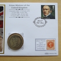 2014 William Gladstone 1892 Half Crown Coin Cover - Benham First Day Cover