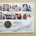 2015 Comedy Greats King George V Penny Coin Cover - Benham First Day Cover