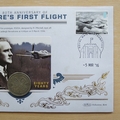 2016 Spitfire's First Flight 80th Anniversary Florin Coin Cover - Benham First Day Cover