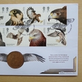 2019 Birds of Prey 1967 Penny Coin Cover - Benham First Day Cover