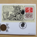 2010 The Accession of King George V Centenary Halfpenny Coin Cover - Benham First Day Cover