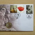 2010 Florence Nightingale 100th Anniversary of Death 2 Pounds Coin Cover - Benham First Day Cover