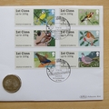 2010 Birds of Britain US Quarter Dollar Coin Cover - Benham First Day Cover