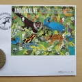 2011 Amazon Spider Monkey Isle of Man 1 Crown Coin Cover - Benham First Day Cover