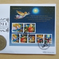 2011 Christmas 2011 400th Anniversary King James Bible 1 Dollar Coin Cover - Benham First Day Cover