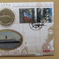 1999 Millennium Countdown Workers 1 Crown Coin Cover - Benham First Day Cover