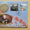 1999 Millennium Countdown Soldiers Isle of Man 1 Crown Coin Cover - Benham First Day Cover