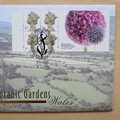 2000 Botanic Gardens Wales 1 Pound Coin Cover - Benham First Day Cover