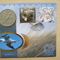 2000 The New Millennium Above & Beyond 1 Crown Coin Cover - Benham First Day Cover Signed