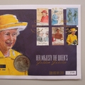 2001 The Golden Jubilee 100 Days To Go Crown Coin Cover - Westminster Collection First Day Covers