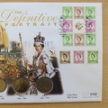 1998 The Definitive Portrait 10p Pence & Shilling Multi Coin Cover - First Day Cover Mercury