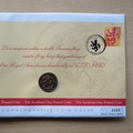 2003 Scotland One Pound Coin Anniversary 1 Pound Coin Cover - First Day Cover by Mercury