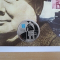 2015 Sir Winston Churchill 50th Anniversary Death 5 Pounds Proof Coin Cover - First Day Cover
