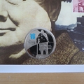 2015 Sir Winston Churchill 50th Anniversary Death 5 Pounds Proof Coin Cover - First Day Cover