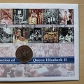 2003 Coronation HM QEII 50th Anniversary 5 Pounds Coin Cover - First Day Cover Mercury